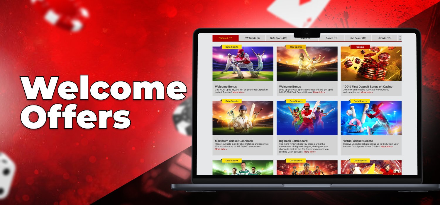 Dafabet welcome offers